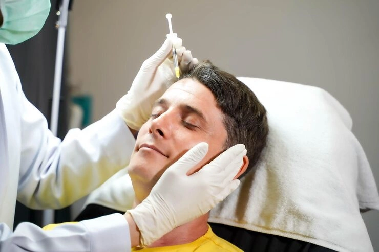 closeup hands doctor holding beauty skin syringe injecting customer 36555 1290